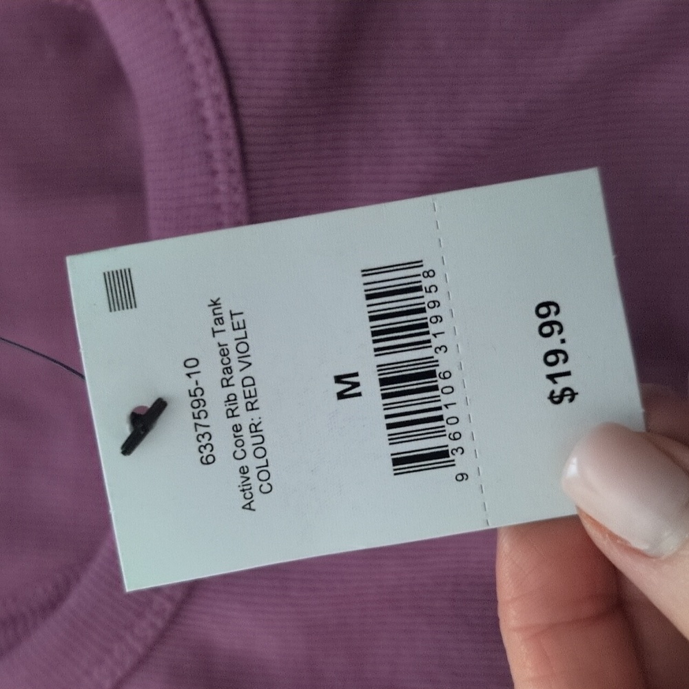 CottonOn Active Core Rib Racer Tank NWT - Picture 3 of 4